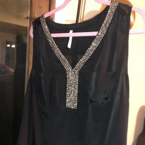 Pretty black tank with sparkle